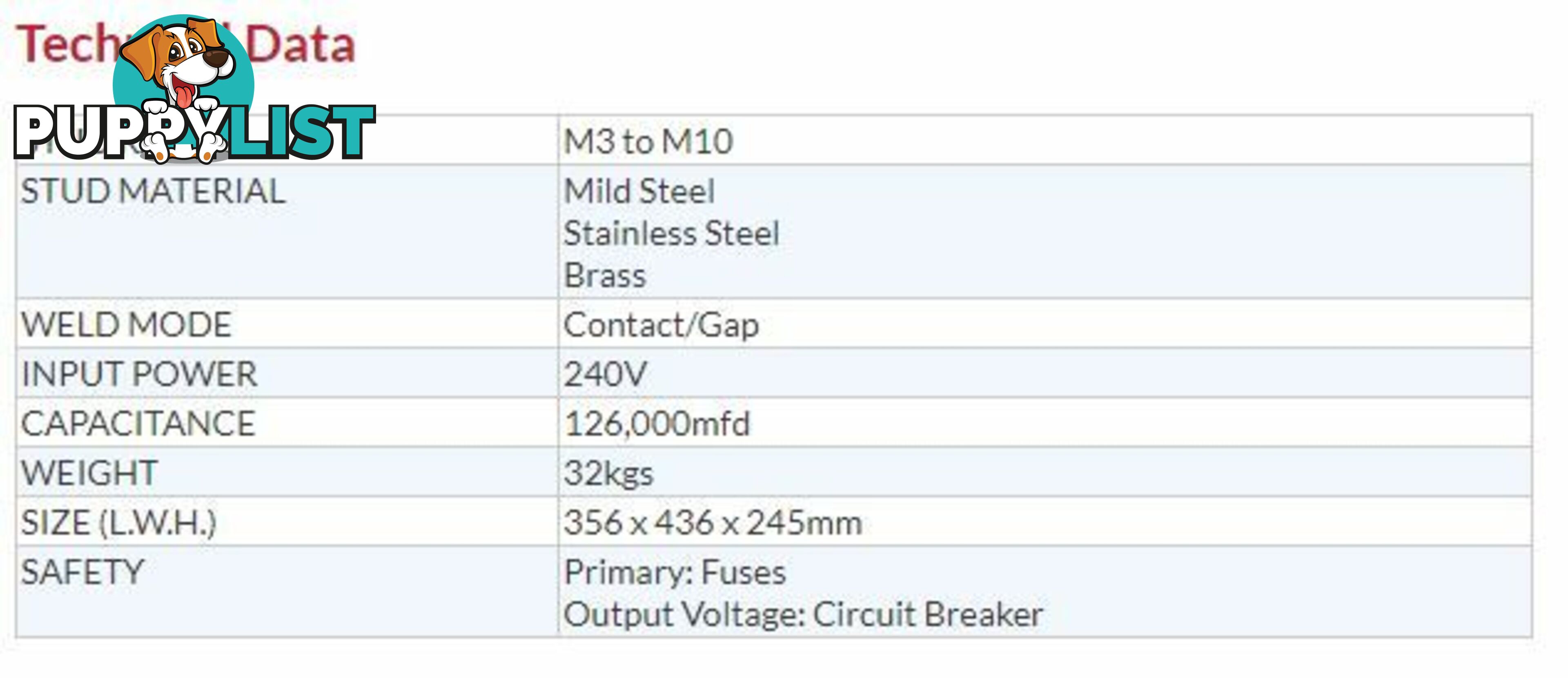 Capacitor Discharge Stud Welder For M3 to M10 Studs CD9000G with Contact Gun