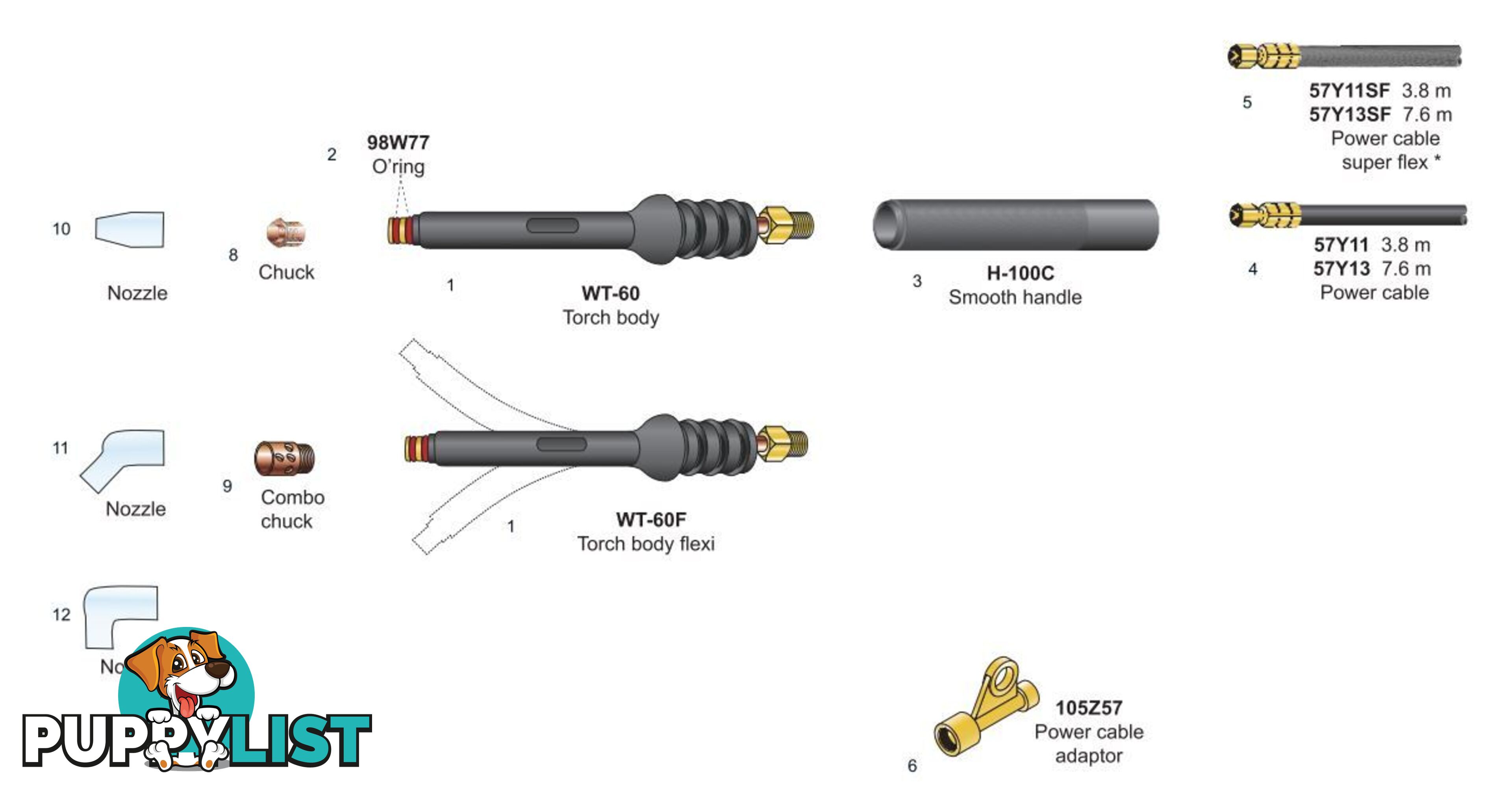 MICRO TIG WELDING TORCHES