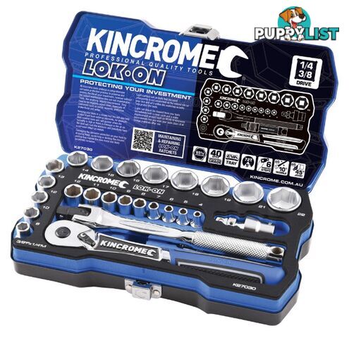 Socket Set 1/4 and 3/8 Drive 26 Piece Metric Kincrome K27030