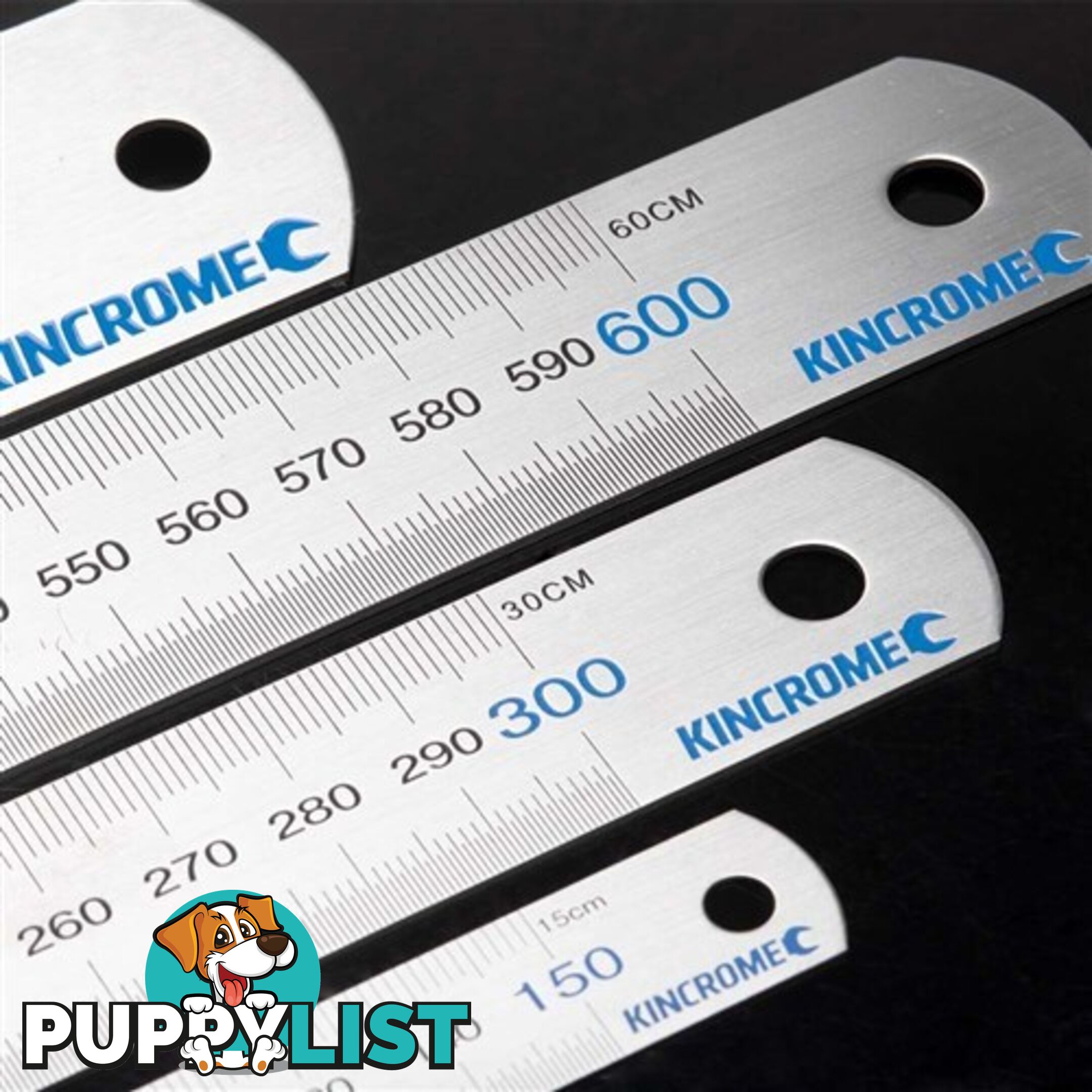 Stainless Steel Rule 2 Piece Set 150mm & 300mm Metric Kincrome 64012