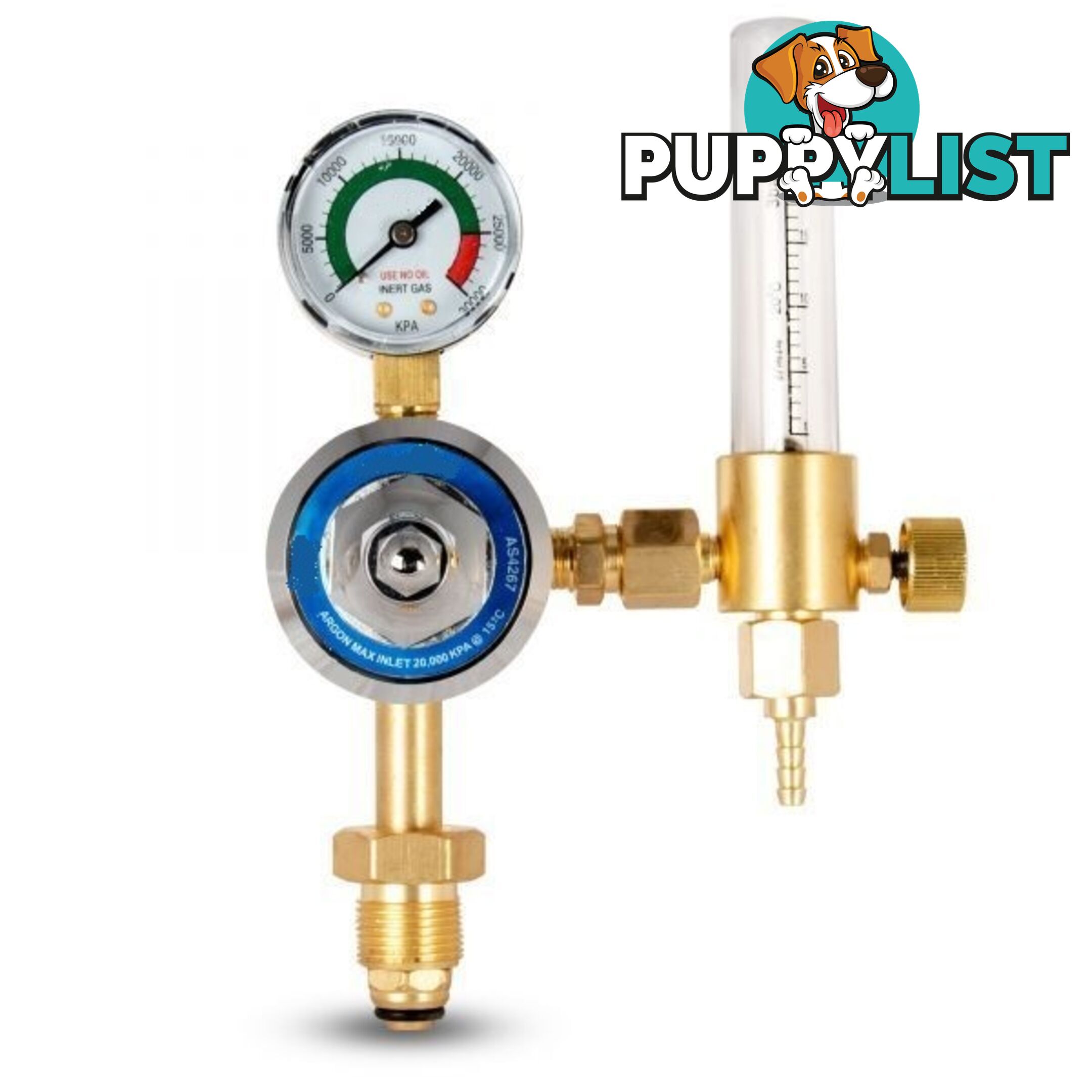 Argon regulator & flow gauge WIA REG003