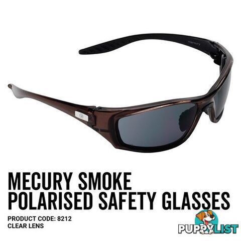 Mercury Safety Glasses Polarized Smoke Lens 8212