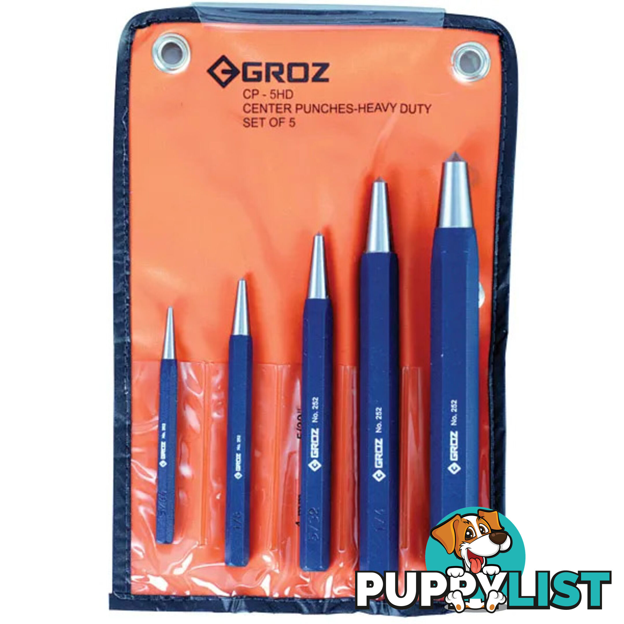 Centre Punch Set Heavy Duty 5 Piece CP/HD/5/ST GZ-25205