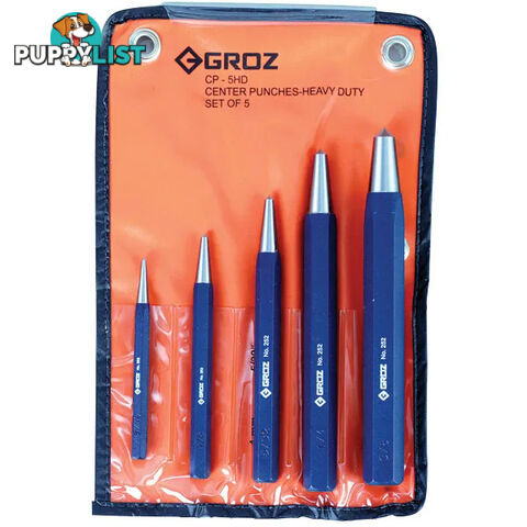 Centre Punch Set Heavy Duty 5 Piece CP/HD/5/ST GZ-25205