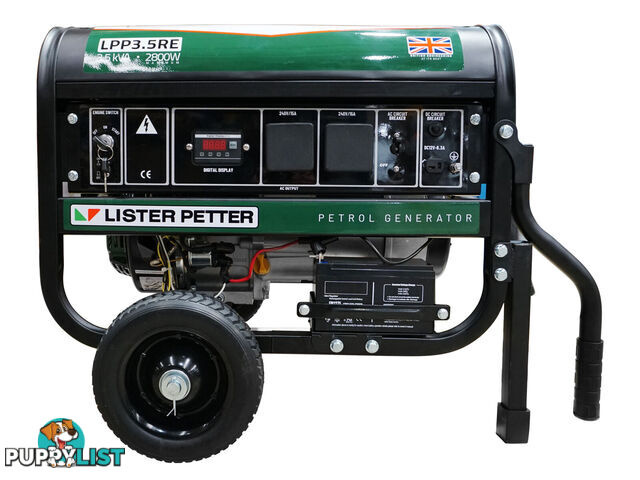 3.5 kVA Lister Petter Petrol Powered Portable Generator LPP3.5RE