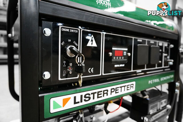 3.5 kVA Lister Petter Petrol Powered Portable Generator LPP3.5RE