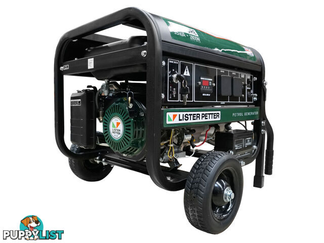 3.5 kVA Lister Petter Petrol Powered Portable Generator LPP3.5RE