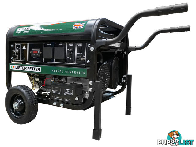 3.5 kVA Lister Petter Petrol Powered Portable Generator LPP3.5RE