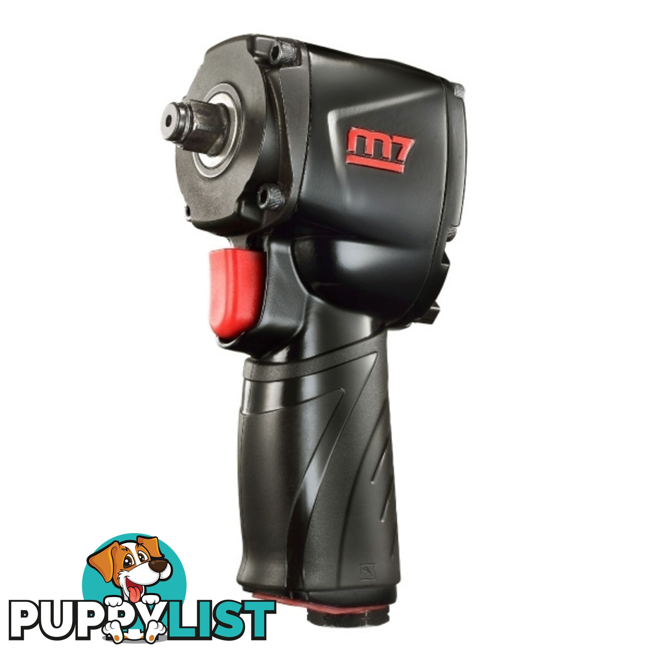 M7 Air Impact Wrench, Q-Series, Pistol Style 97mm Long, 1/2" DR, 500 Ft/Lb