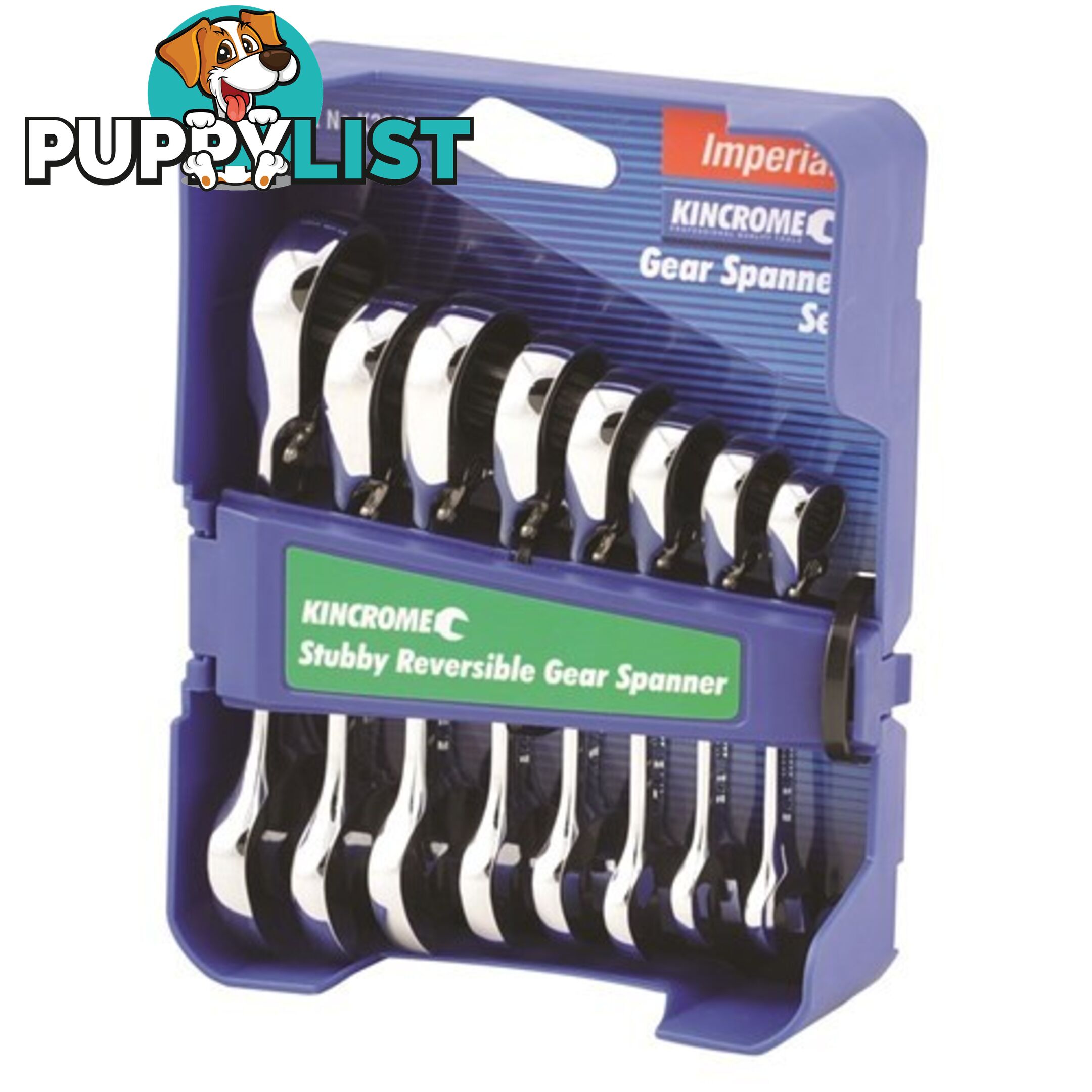 Combination Stubby Gear Spanner Set 8 Piece Kincrome K3802