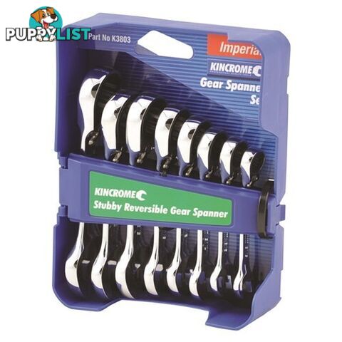 Combination Stubby Gear Spanner Set 8 Piece Kincrome K3802