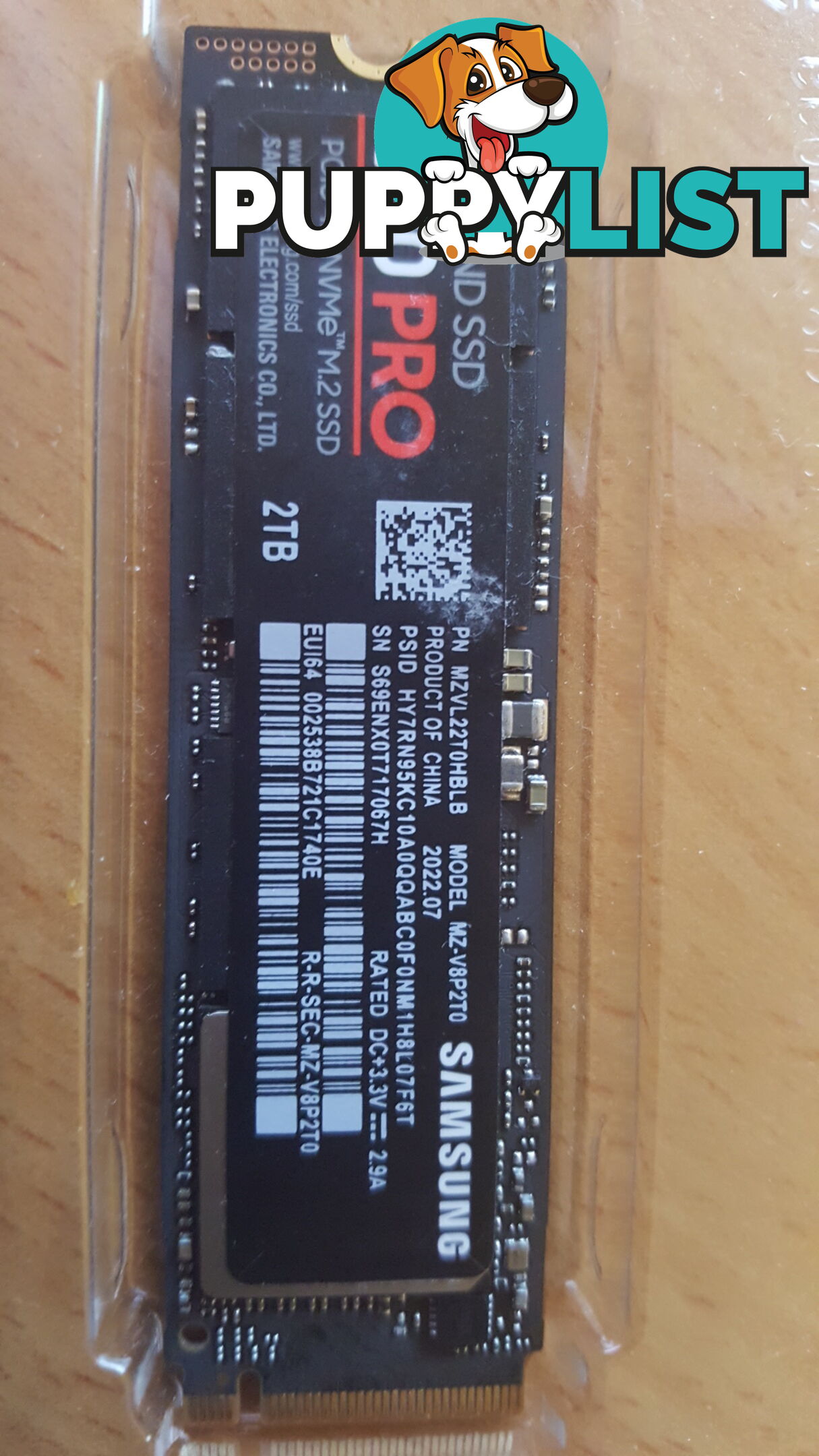 2TB NVME Samsung 980 Pro PCIe 4.0 SSD