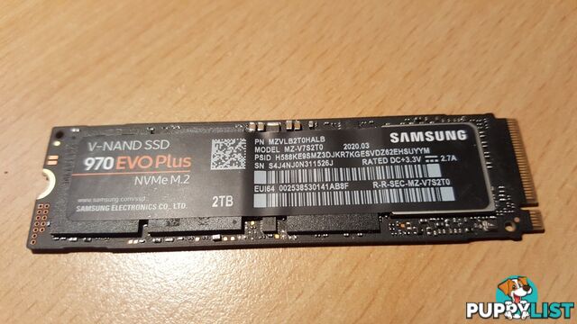 2TB Samsung 970 Evo Plus storage