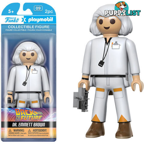 Playmobil 6 inch Figure BTTF Dr Emmett Brown - PLY08 - 849803079628