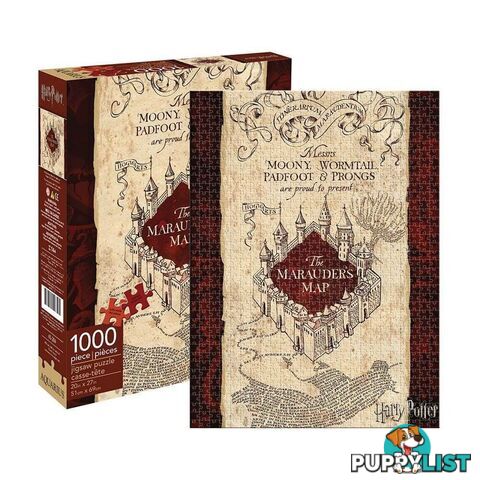 Harry Potter Marauders Map 1000pc Jigsaw Puzzle - HPMM1PCJP01 - 840391112254