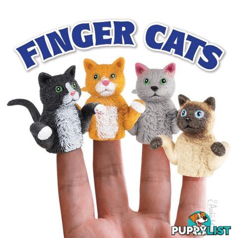 Finger Cats Finger Puppets 4 Pack - AMPFCFP4P01