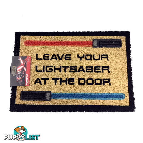 Star Wars Leave Your Lightsaber Door Mat - SWLYLSDM01 - 9316414124258