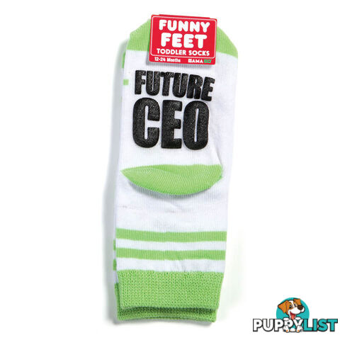 Future CEO Funny Feet Toddler Socks - FCEOFFTS01 - 810314022656