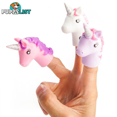 Unicorn Finger Puppet 3 Pack - PK-4195