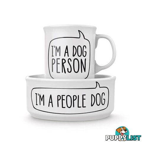 Dog Person Bowl and Mug Set - DPBOWLAMS - 728987033162