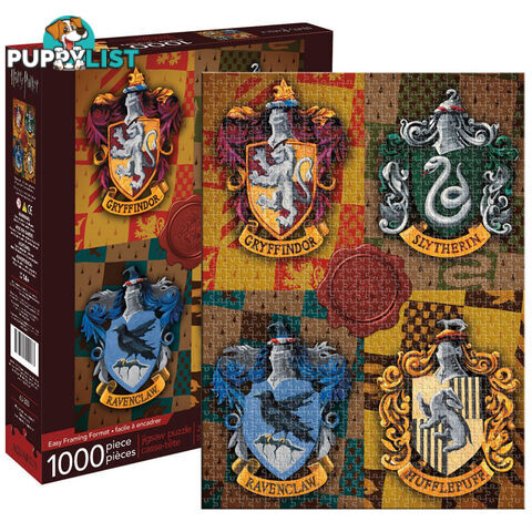 Harry Potter Crests 1000 Piece Jigsaw - HPCJS01 - 840391115750