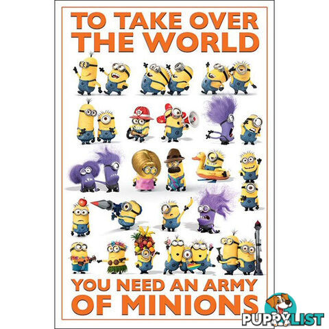 Despicable Me Take Over the World Poster - DSP01 - 9316414086624