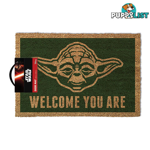 Star Wars Yoda Welcome You Are Door Mat - STR163 - 5050293850528