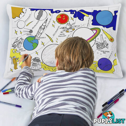 Colour and Learn Space Explorer Pillowcase - CALSEPC01 - 5060255291870