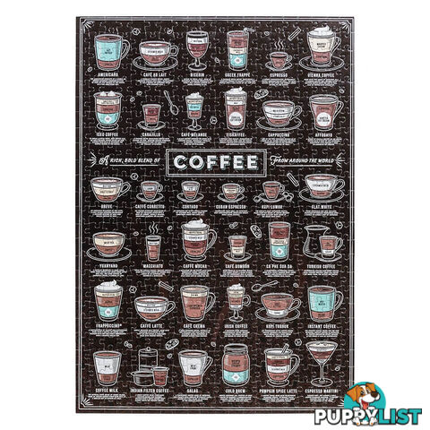 Coffee Lover's 500pc Jigsaw Puzzle - RCL500PCJP01 - 5055923773109