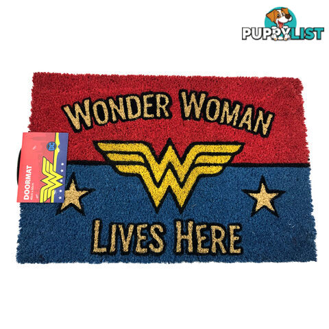 DC Comics Wonder Woman Lives Here Door Mat - DCWWDM01 - 9316414132727