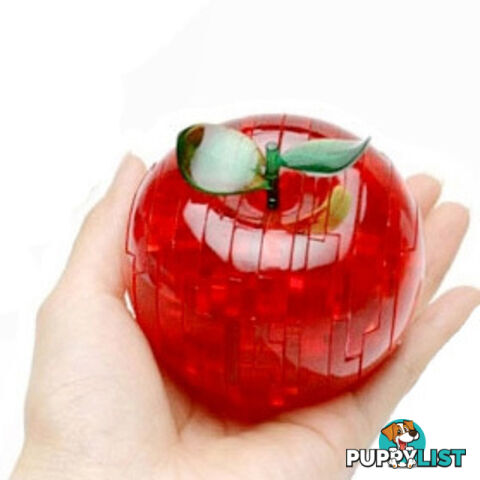 3D Red Apple Crystal Puzzle - DRD03 - 4893718900054