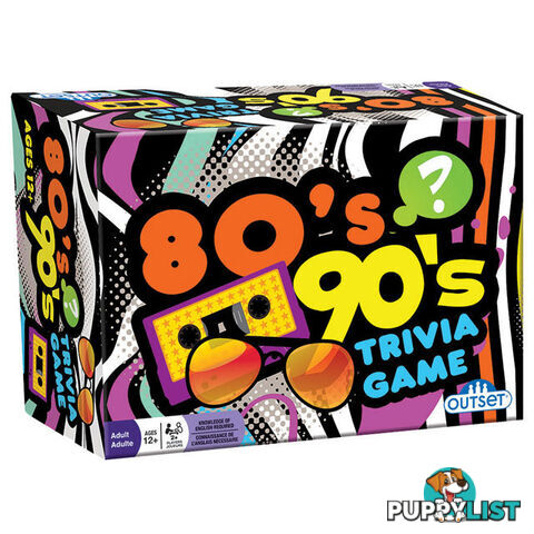 80s and 90s Trivia Game - SND80 - 625012133371