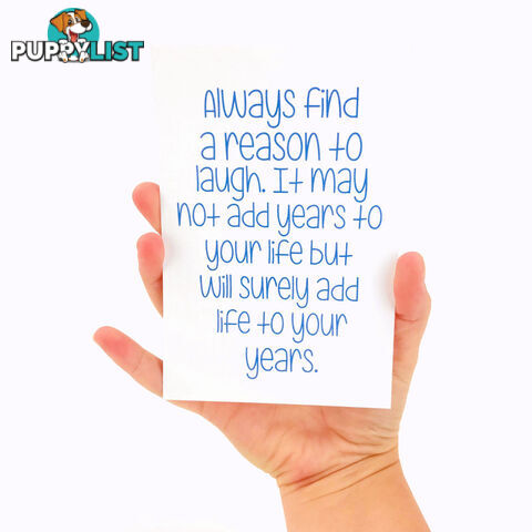 Always Find a Reason to Laugh Print - AFRTLP01