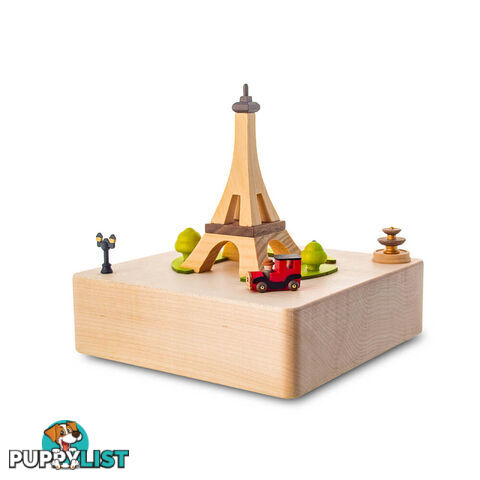 Eiffel Tower Moving Wooden Musical Box - EFF01 - 4711717201302