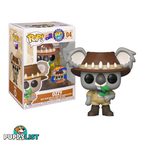 Around the World - Ozzy the Koala Pop Vinyl Figure with Collector Pin - ATWOTKPVFWCP01 - 0889698475655