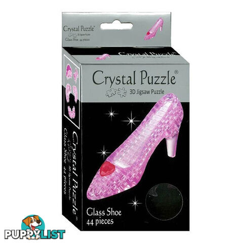 3D Glass Shoe Crystal Puzzle - DGL04 - 4893718902164