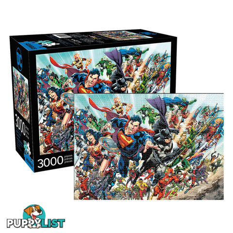 DC Comics Cast 3000pc Jigsaw Puzzle - DCCC3000PCJP01 - 840391145634