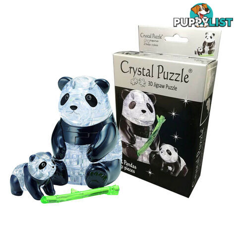 3D Pandas Crystal Puzzle - 3DPCP01 - 4893718902393