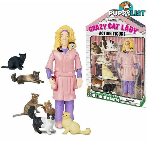 Crazy Cat Lady Action Figurine - AMPCCLAF01 - 739048124705