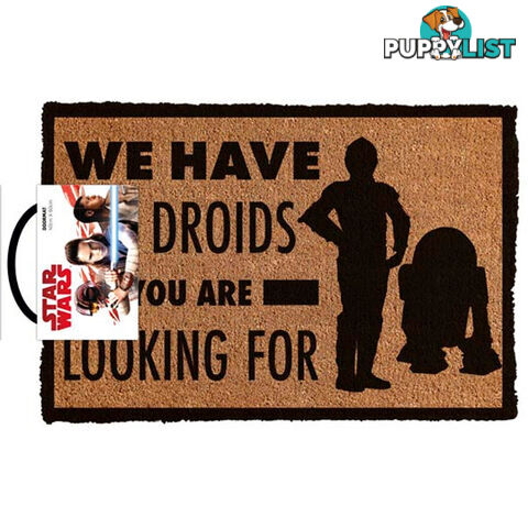 Star Wars We Have the Droids You're Looking for Door Mat - SWWHTDYLFDM01 - 9316414112750