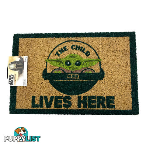 Star Wars The Mandalorian The Child Lives Here Door Mat - SWTMTCLHDM01 - 9316414133960