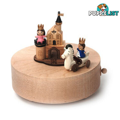 Sleeping Beauty and Prince Charming Moving Wooden Musical Box - SLP03 - 4711717184377