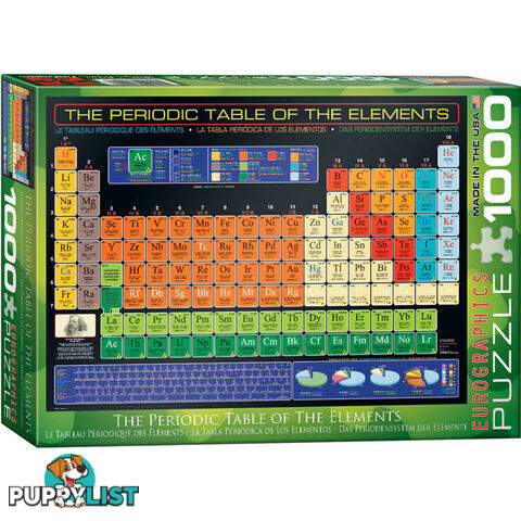 The Periodic Table of the Elements Jigsaw Puzzle - THP03 - 628136610018