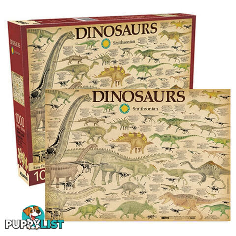 Smithsonian Dinosaurs 1000pc Jigsaw Puzzle - SD1PCJP01 - 840391116221