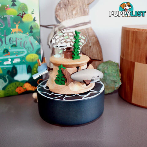 Deep Sea Roaming Moving Wooden Music Box - DSRMWMB01 - 4711717243548