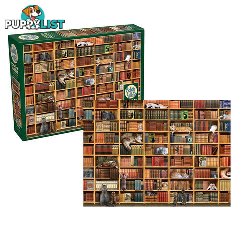 The Cat Library 1000pc Jigsaw Puzzle - TCL1000PCJP01 - 625012802161