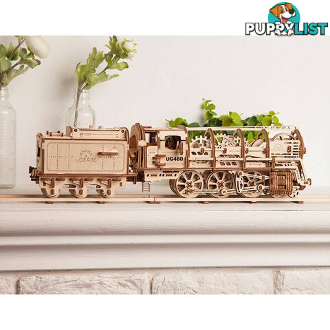 UGears Locomotive with Tender - UGR10 - 4820184120235