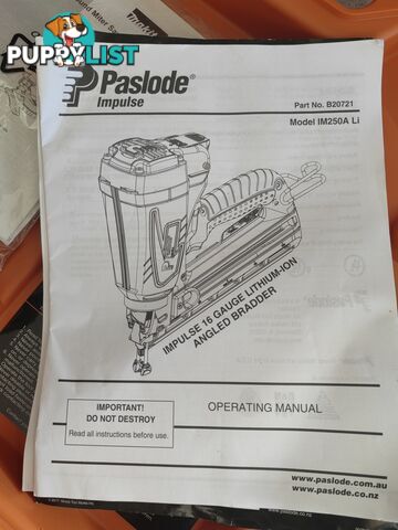 Impulse 16 Gauge Lithium-Ion Angled Bradder