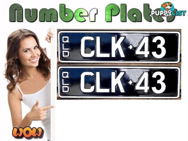 NUMBER PLATES CLK43