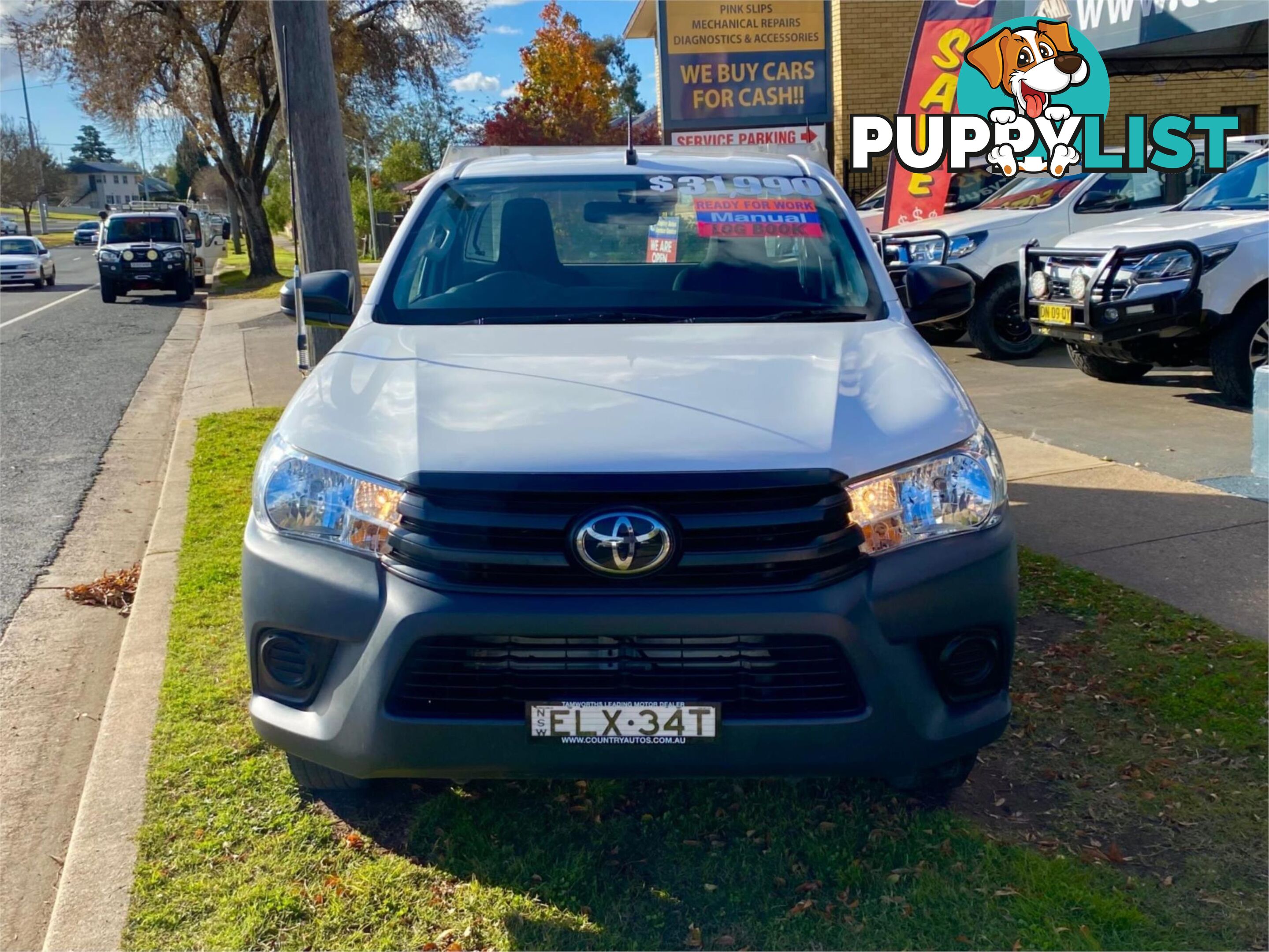 2020 TOYOTA HILUX TGN121R WORKMATE CAB CHASSIS